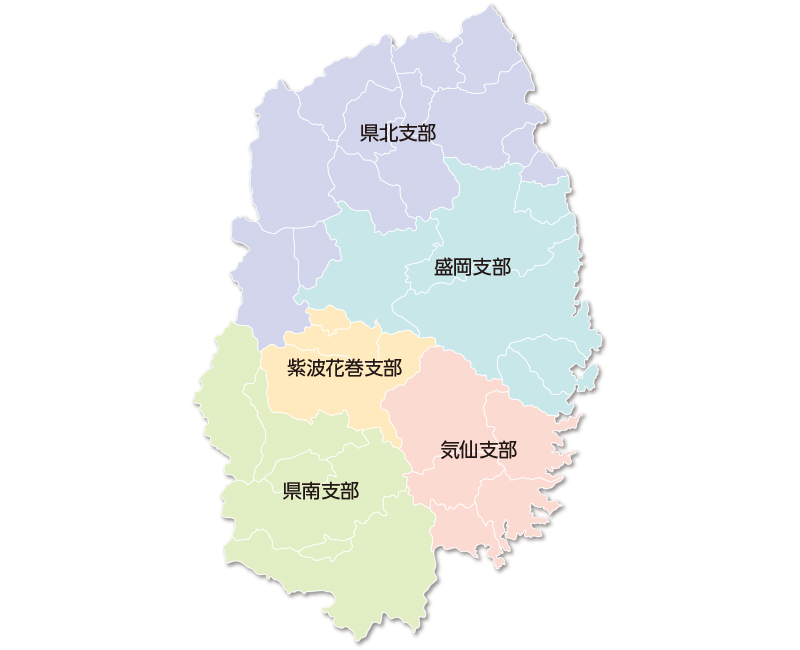 支部･地区のマップ